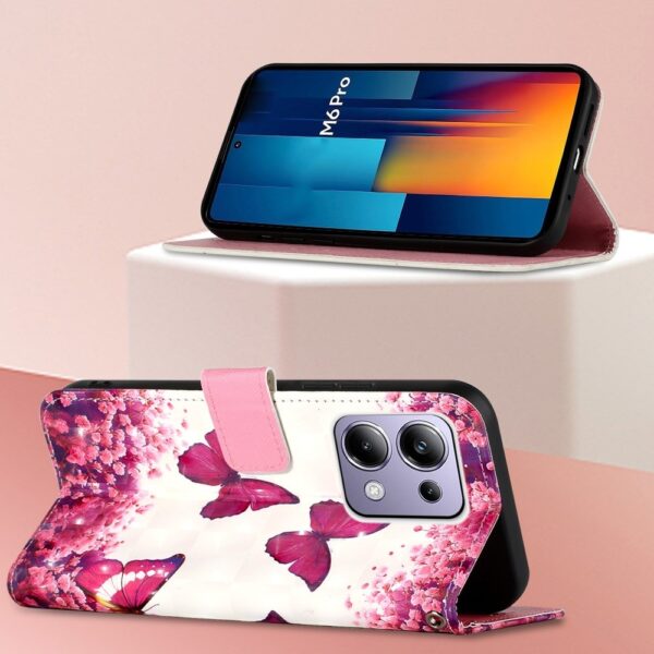 Tel1 Xiaomi Redmi Note 13 Pro 4G / Xiaomi Poco M6 Pro 4G 3D Painting Θήκη Βιβλίο με Σχέδιο