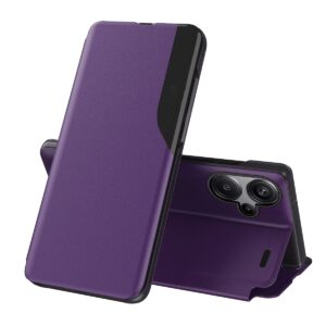 Tel1 Xiaomi Redmi Note 13 Pro 4G / Xiaomi Poco M6 Pro 4G Attraction Flip Θήκη Βιβλίο - Purple