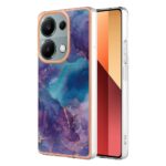 Forcell Xiaomi Redmi Note 13 Pro 4G/Poco M6 Pro 4G Electroplating Marble Θήκη Σιλικόνης - Purple