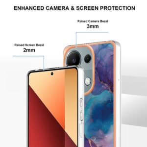 Forcell Xiaomi Redmi Note 13 Pro 4G/Poco M6 Pro 4G Electroplating Marble Θήκη Σιλικόνης - Purple