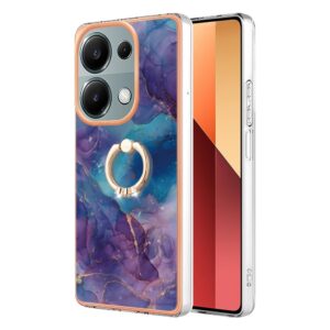 Forcell Xiaomi Redmi Note 13 Pro 4G/Poco M6 Pro 4G Electroplating Marble Pattern Θήκη Σιλικόνης - Purple