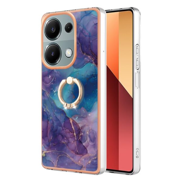 Forcell Xiaomi Redmi Note 13 Pro 4G/Poco M6 Pro 4G Electroplating Marble Pattern Θήκη Σιλικόνης - Purple
