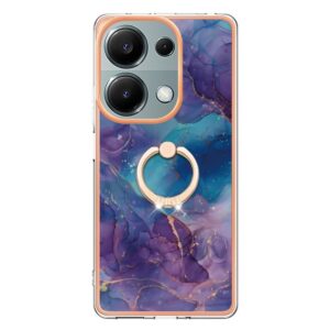 Forcell Xiaomi Redmi Note 13 Pro 4G/Poco M6 Pro 4G Electroplating Marble Pattern Θήκη Σιλικόνης - Purple