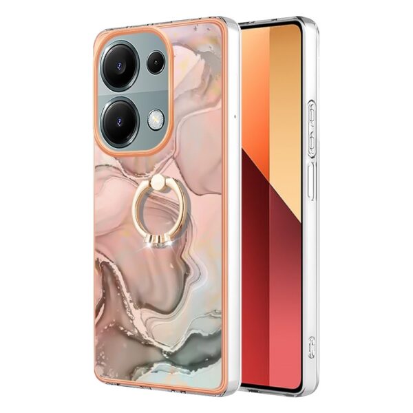 Forcell Xiaomi Redmi Note 13 Pro 4G/Poco M6 Pro 4G Electroplating Marble Θήκη Σιλικόνης - Rose Gold