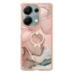 Forcell Xiaomi Redmi Note 13 Pro 4G/Poco M6 Pro 4G Electroplating Marble Θήκη Σιλικόνης - Rose Gold