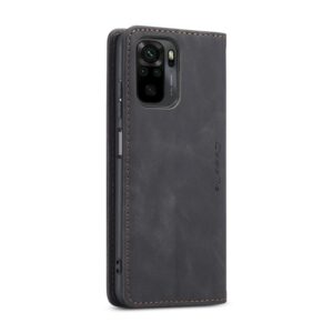 CaseMe 013 Xiaomi Redmi Note 10 4G / Note 10S / Xiaomi Poco M5s Multifunctional Horizontal Flip Θήκη Βιβλίο - Black