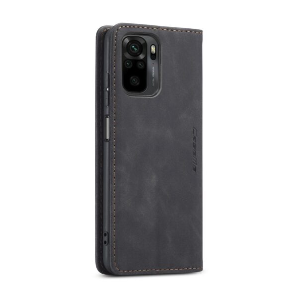 CaseMe 013 Xiaomi Redmi Note 10 4G / Note 10S / Xiaomi Poco M5s Multifunctional Horizontal Flip Θήκη Βιβλίο - Black