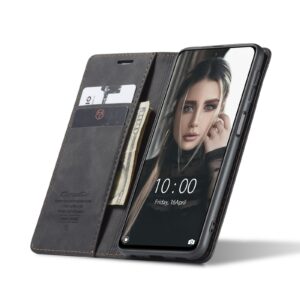 CaseMe 013 Xiaomi Redmi Note 10 4G / Note 10S / Xiaomi Poco M5s Multifunctional Horizontal Flip Θήκη Βιβλίο - Black