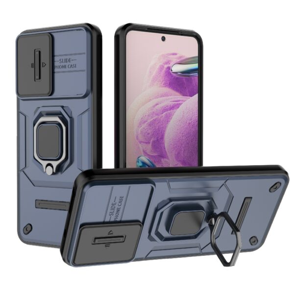 Forcell Xiaomi Redmi Note 12s Sliding Camshield Holder Θήκη Σκληρή - Blue