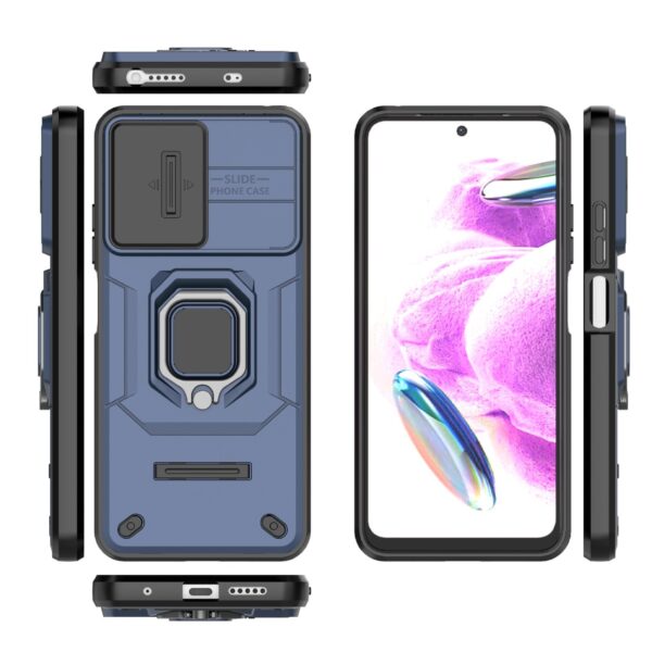 Forcell Xiaomi Redmi Note 12s Sliding Camshield Holder Θήκη Σκληρή - Blue