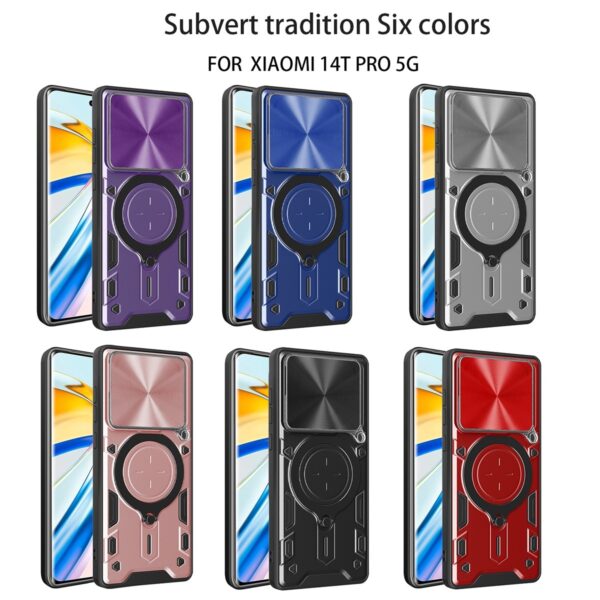 Forcell Xiaomi 14T Pro 5G Camshield Magnetic Holder Θήκη Σκληρή - Black