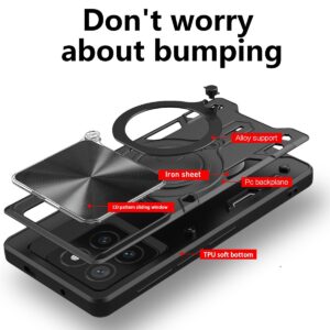 Forcell Xiaomi 14T 5G Camshield Magnetic Holder Θήκη Σκληρή - Black