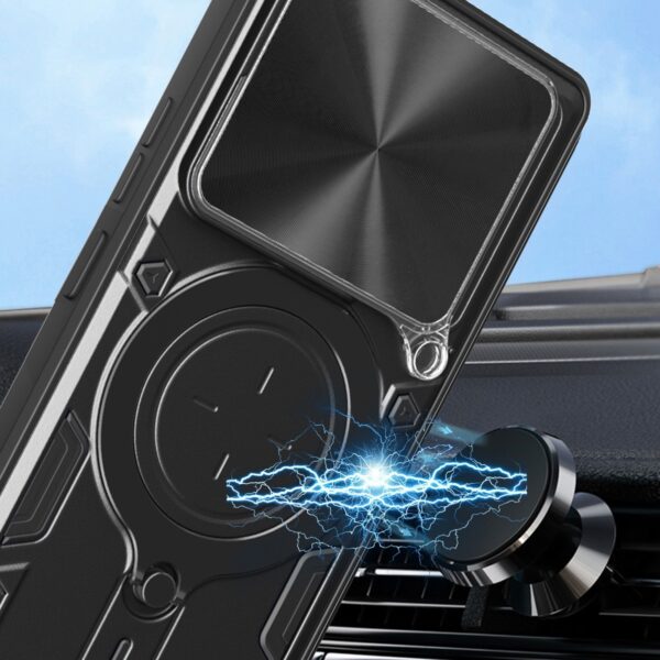 Forcell Xiaomi 14T 5G Camshield Magnetic Holder Θήκη Σκληρή - Blue