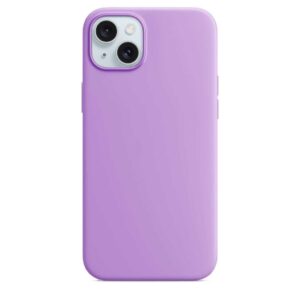 Forcell iPhone 15 Plus Soft Touch Θήκη Σιλικόνης - Purple
