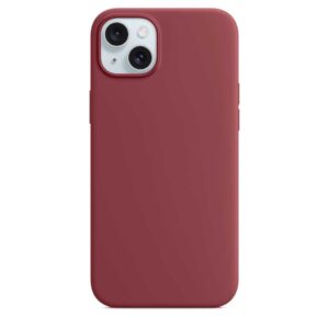 Forcell iPhone 15 Plus Soft Touch Θήκη Σιλικόνης - Bordeaux