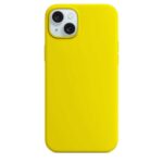 Forcell iPhone 15 Plus Soft Touch Θήκη Σιλικόνης - Yellow