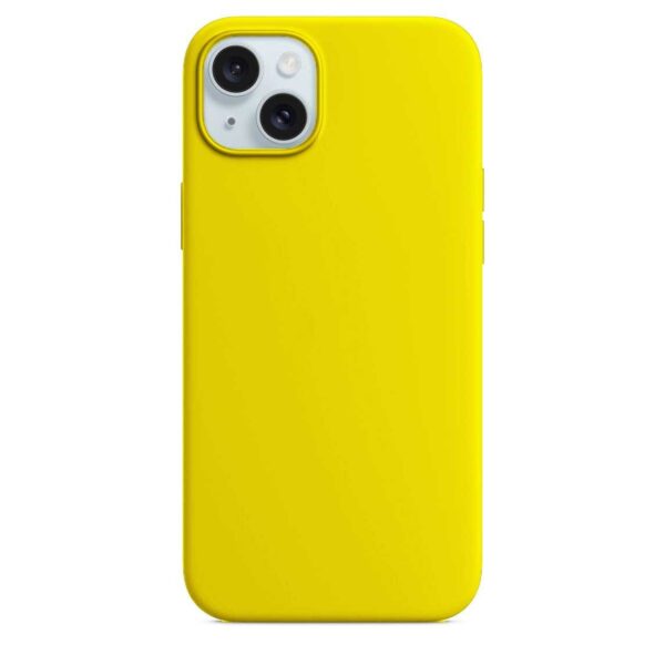 Forcell iPhone 15 Plus Soft Touch Θήκη Σιλικόνης - Yellow