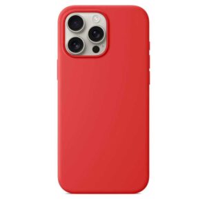 Forcell iPhone 16 Pro Soft Touch Θήκη Σιλικόνης - Red