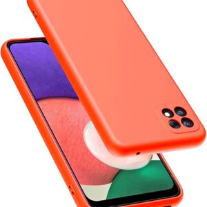 Forcell Samsung Galaxy A22 5G Soft Touch Θήκη Σιλικόνης - Orange