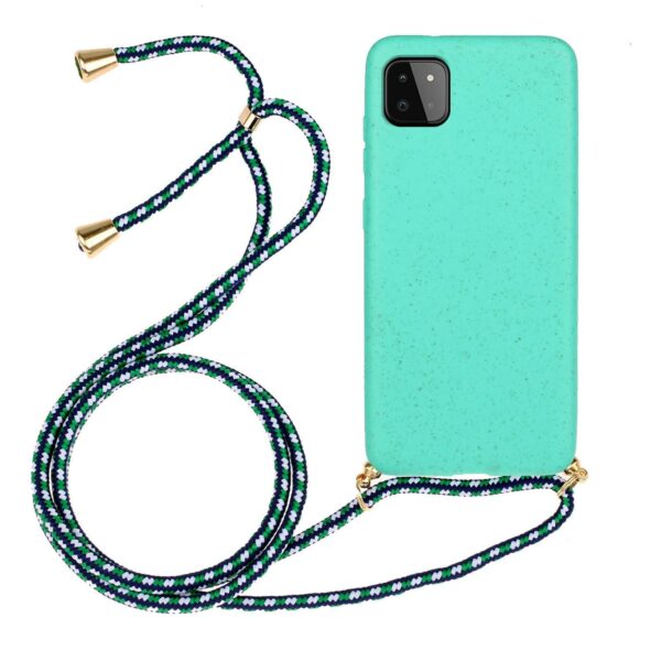 Forcell Samsung Galaxy A22 5G Wheat Straw Material Θήκη Σιλικόνης - Green
