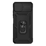 Forcell Samsung Galaxy A22 5G Sliding Camshield Holder Θήκη Σκληρή - Black