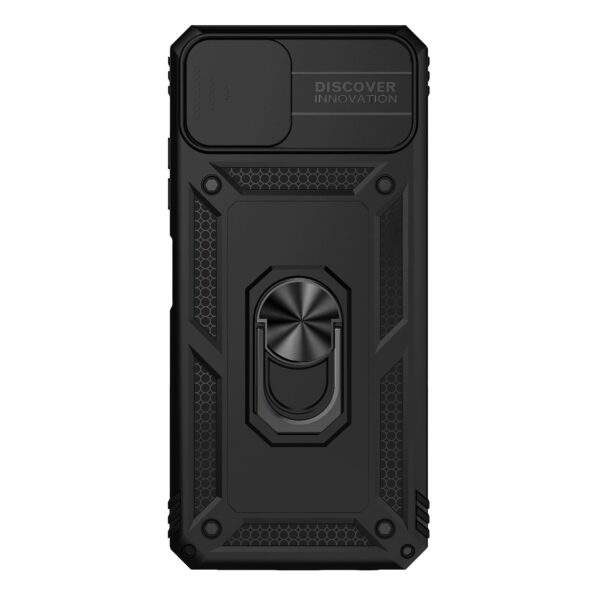 Forcell Samsung Galaxy A22 5G Sliding Camshield Holder Θήκη Σκληρή - Black