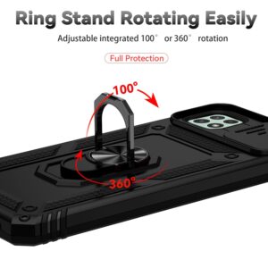 Forcell Samsung Galaxy A22 5G Sliding Camshield Holder Θήκη Σκληρή - Black