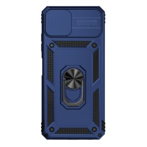 Forcell Samsung Galaxy A22 5G Sliding Camshield Holder Θήκη Σκληρή - Blue