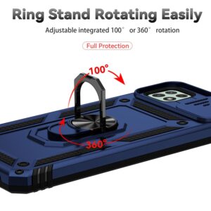 Forcell Samsung Galaxy A22 5G Sliding Camshield Holder Θήκη Σκληρή - Blue