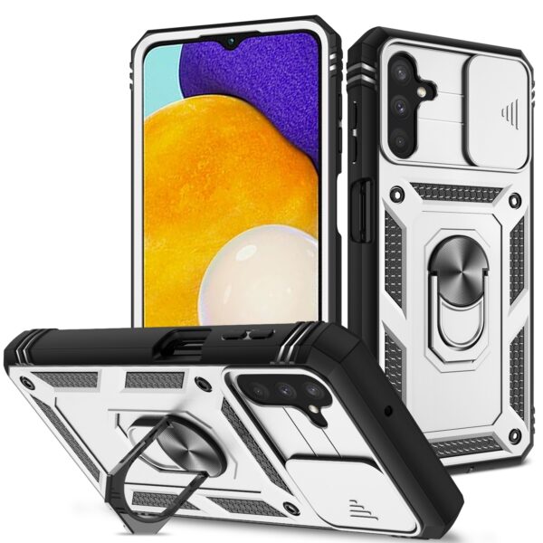Forcell Samsung Galaxy A13 5G / 04s Sliding Camera Holder Θήκη Σκληρή - White Forcell Samsung Galaxy A13 5G / 04s Sliding Camera Holder Θήκη Σκληρή - White
