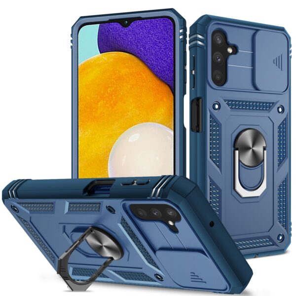 Forcell Samsung Galaxy A13 5G Sliding Camera Holder Θήκη Σκληρή - Blue Forcell Samsung Galaxy A13 5G Sliding Camera Holder Θήκη Σκληρή - Blue