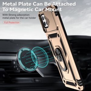 Forcell Samsung Galaxy A22 4G/ M32 4G Sliding Camshield Holder Θήκη Σκληρή - Gold