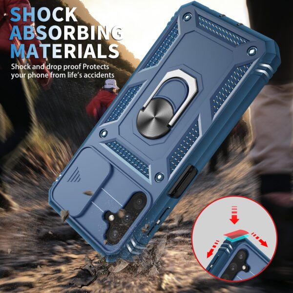 Forcell Samsung Galaxy A13 5G Sliding Camera Holder Θήκη Σκληρή - Blue