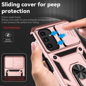 Forcell Samsung Galaxy A13 5G / 04s Sliding Camera Holder Θήκη Σκληρή - Rose Gold