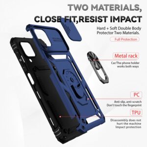 Forcell Samsung Galaxy A22 4G/ M32 4G Sliding Camshield Holder Θήκη Σκληρή - Blue