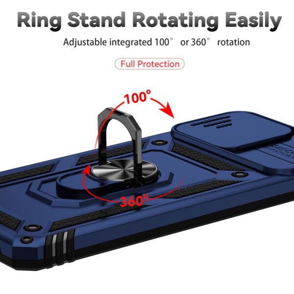 Forcell Samsung Galaxy A22 4G/ M32 4G Sliding Camshield Holder Θήκη Σκληρή - Blue