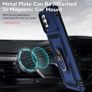 Forcell Samsung Galaxy A22 4G/ M32 4G Sliding Camshield Holder Θήκη Σκληρή - Blue