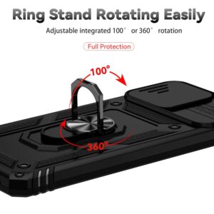 Forcell Samsung Galaxy A22 4G/ M32 4G Sliding Camshield Holder Θήκη Σκληρή - Black