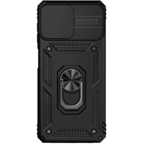 Forcell Samsung Galaxy A22 4G/ M32 4G Sliding Camshield Holder Θήκη Σκληρή - Black