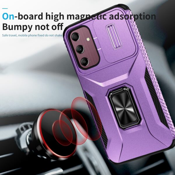 Forcell Samsung Galaxy A15 5G / A15 4G Sliding Camshield Holder Θήκη Σκληρή - Purple