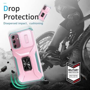 Forcell Samsung Galaxy A15 5G / A15 4G Sliding Camshield Holder Θήκη Σκληρή - Pink