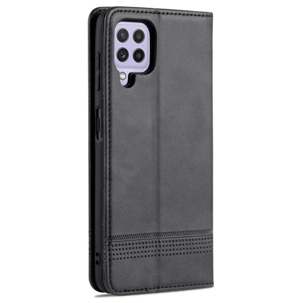 AZNS Samsung Galaxy A22 4G / M32 4G Magnetic Horizontal Flip Θήκη Βιβλίο - Black