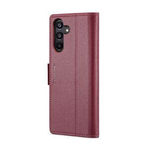 CaseMe Samsung Galaxy A15 4G / A15 5G Butterfly Buckle RFID Litchi Θήκη Βιβλίο - Wine Red