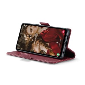CaseMe Samsung Galaxy A15 4G / A15 5G Butterfly Buckle RFID Litchi Θήκη Βιβλίο - Wine Red