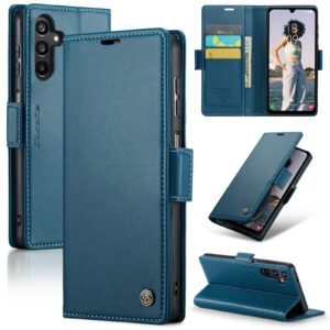 CaseMe Samsung Galaxy A15 4G / A15 5G Butterfly Buckle RFID Litchi Θήκη Βιβλίο - Blue