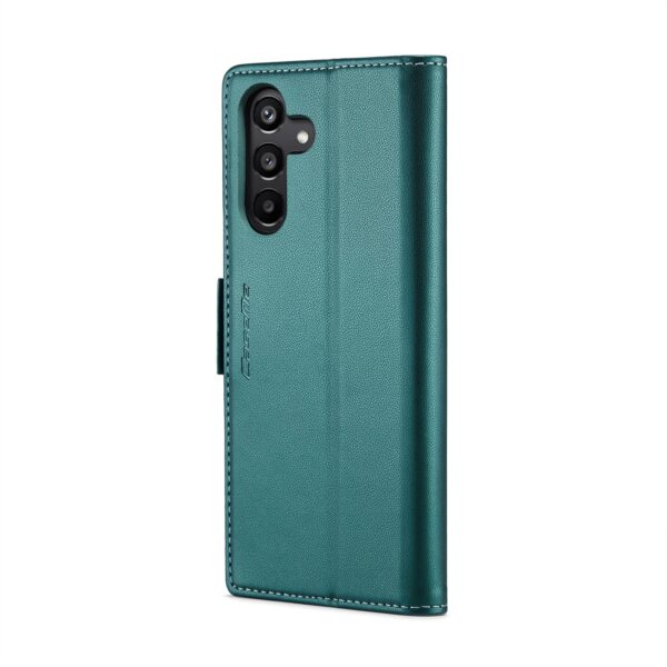CaseMe Samsung Galaxy A15 4G / A15 5G Butterfly Buckle RFID Litchi Θήκη Βιβλίο - Green