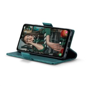 CaseMe Samsung Galaxy A15 4G / A15 5G Butterfly Buckle RFID Litchi Θήκη Βιβλίο - Green