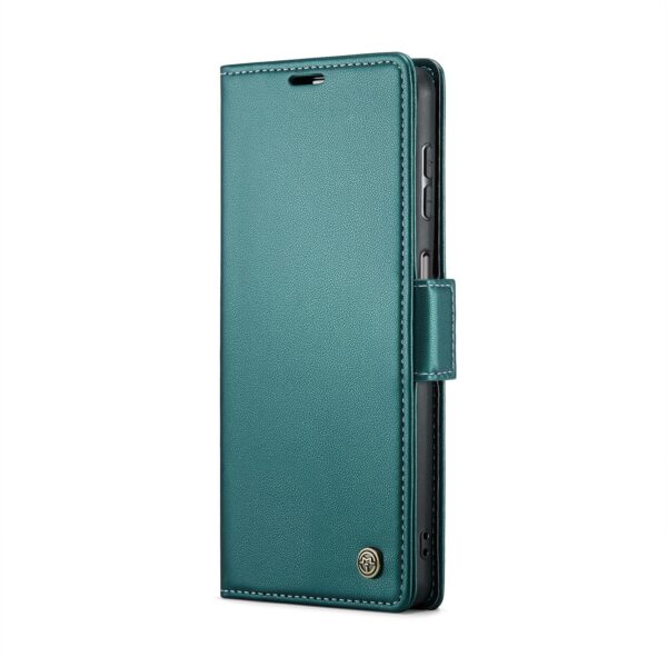 CaseMe Samsung Galaxy A15 4G / A15 5G Butterfly Buckle RFID Litchi Θήκη Βιβλίο - Green