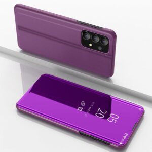Tel1 Samsung Galaxy A33 5G Plating Mirror Horizontal Θήκη Βιβλίο - Purple