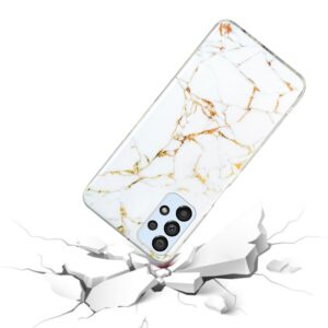 Forcell Samsung Galaxy A33 5G Marble Pattern Θήκη Σιλικόνης - White